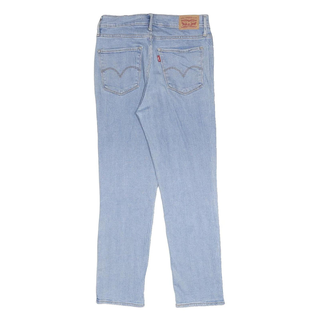 LEVI'S 724 Womens Jeans Blue Regular Straight Denim Medium W27 L25 High Rise Zip