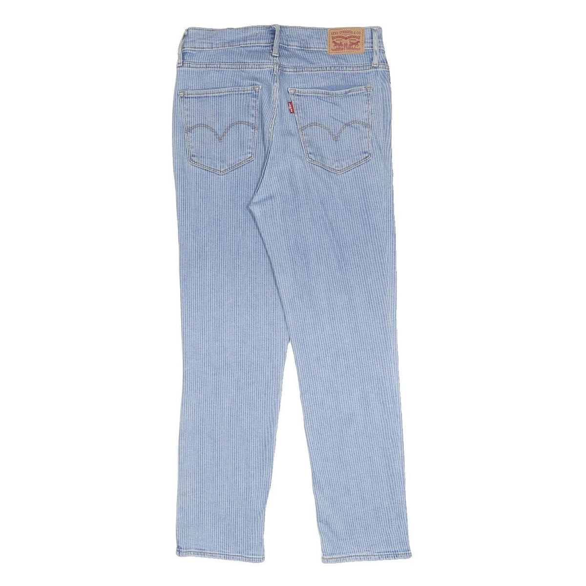 LEVI'S 724 Womens Jeans Blue Regular Straight Denim Medium W27 L25 High Rise Zip