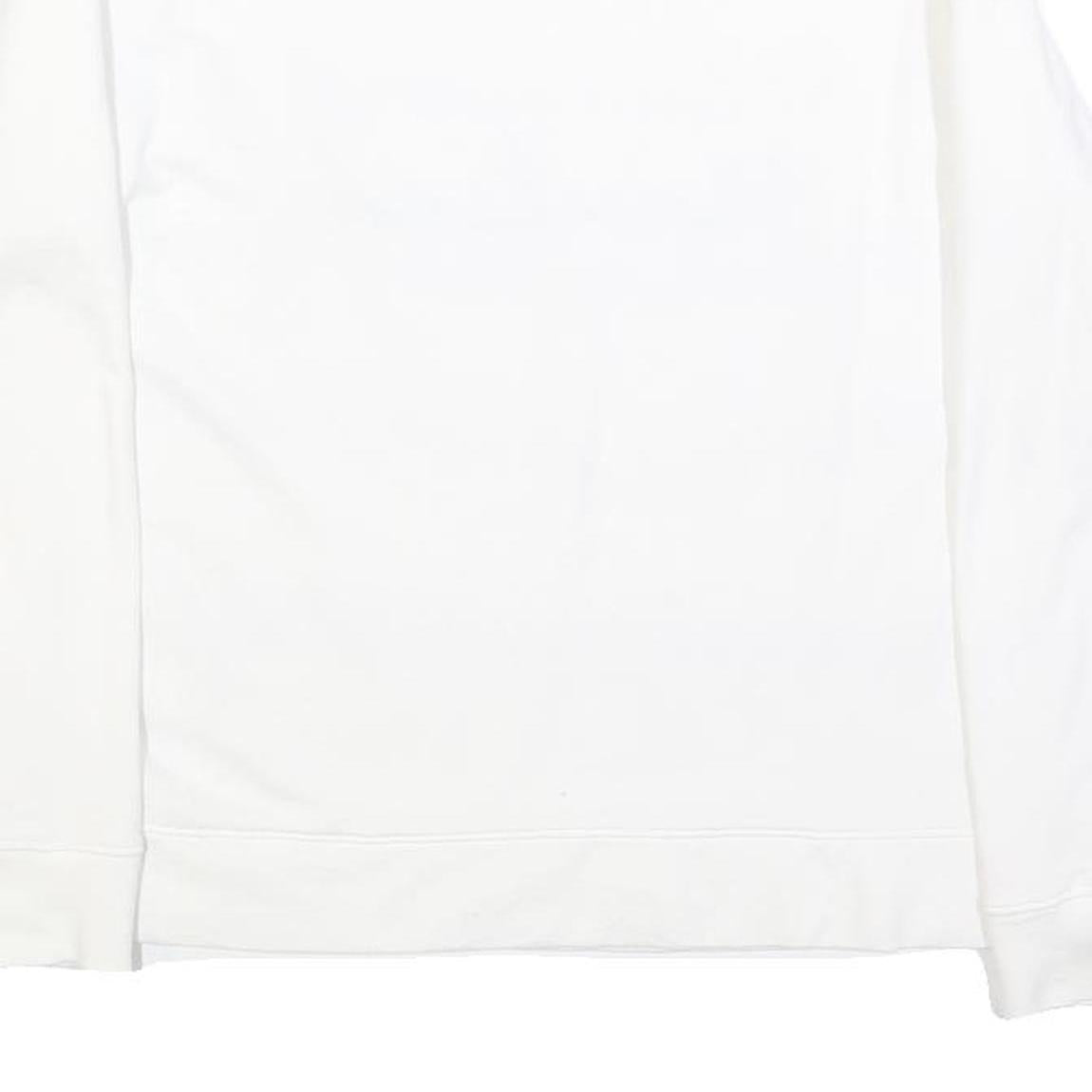 NAUTICA Womens White Red & Blue Crew Neck M Logo Printed Sweater Casual Wear