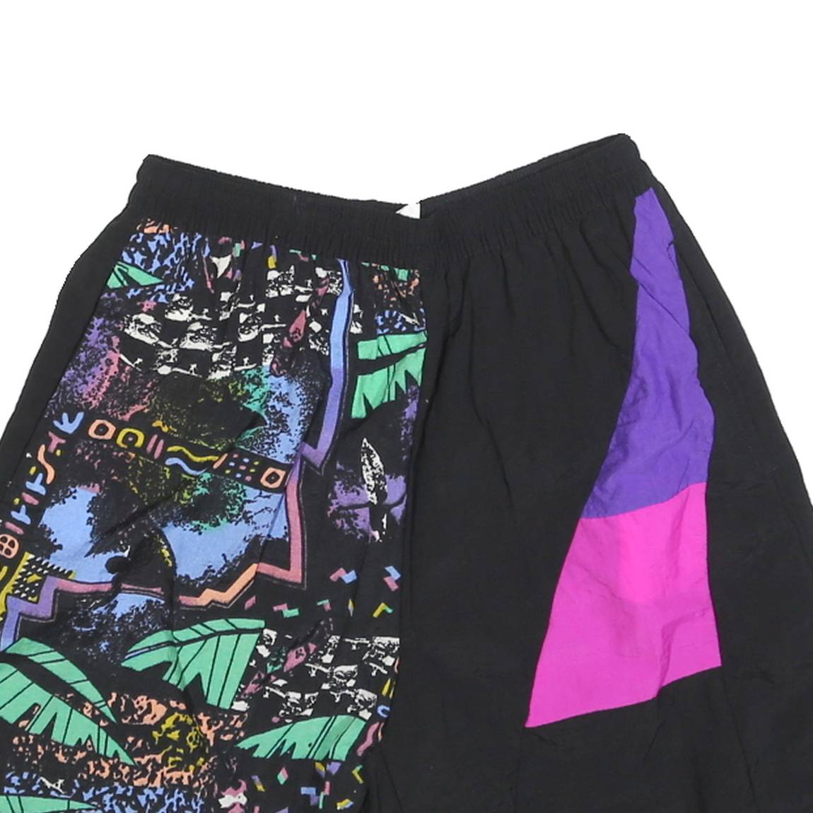 ACKERMANN Womens Shorts Black & Multicolour Casual XS W24 Lightweight