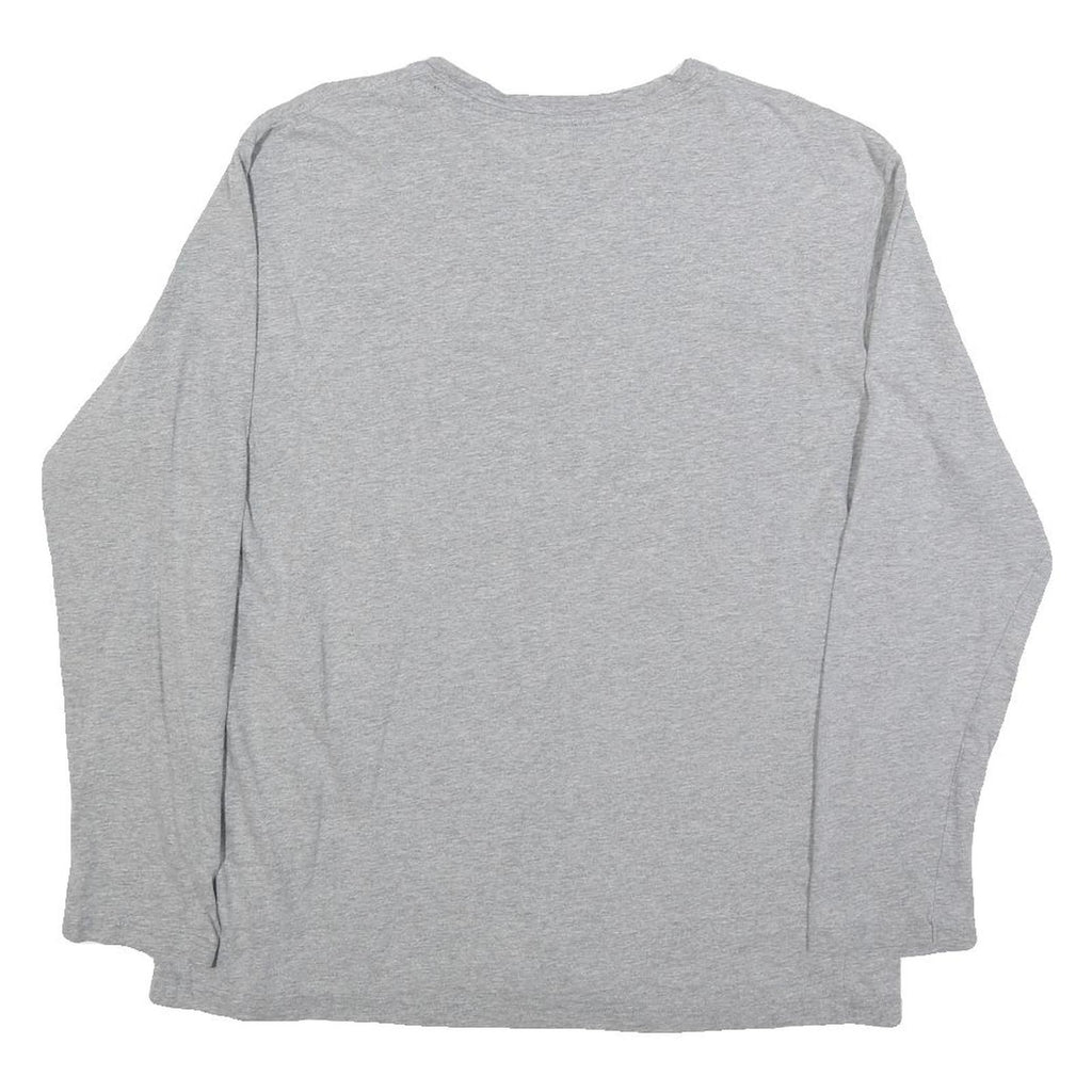 NAUTICA Mens Grey Long Sleeve Crew Neck Cotton Blend T-Shirt M Casual Comfort