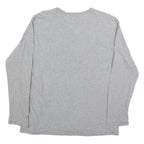 NAUTICA Mens Grey Long Sleeve Crew Neck Cotton Blend T-Shirt M Casual Comfort