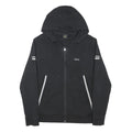 BOSS Mens Black Hooded Zip Jacket S Cotton Blend Track Casual Sporty