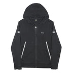 BOSS Mens Black Hooded Zip Jacket S Cotton Blend Track Casual Sporty