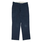 DICKIES Cargo Mens Trousers Blue Regular Straight W32 L32