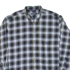 NAUTICA Mens Shirt Blue Check Long Sleeve XL
