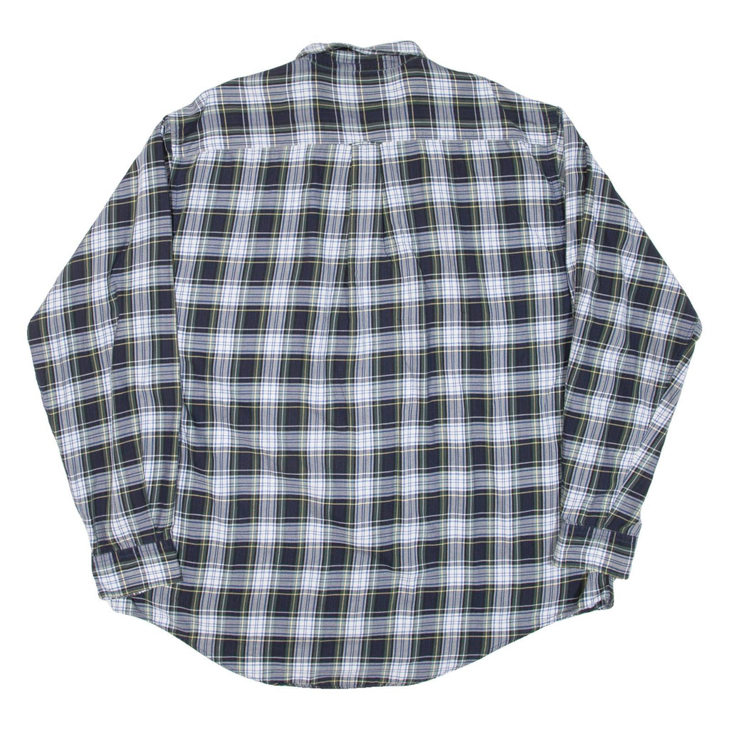 NAUTICA Mens Shirt Blue Check Long Sleeve XL