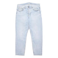 CARHARTT Mens Jeans Blue Regular Straight Denim Light W38 L30 Button Closure