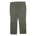 DICKIES Mens Cotton Blend Green Relaxed Straight Trousers W38 L32 Workwear