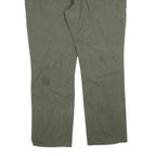 DICKIES Mens Cotton Blend Green Relaxed Straight Trousers W38 L32 Workwear