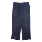 DICKIES 874 Workwear Mens Trousers Blue Regular Straight W32 L29