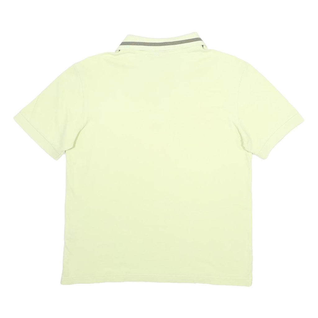 DIADORA Mens Pale Green Short Sleeve Plain Polo Shirt S Cotton Casual Top