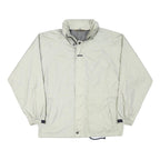KWAY Mens White Jacket S Polyester Blend Plain Zip Lightweight Casual