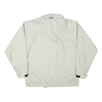 KWAY Mens White Jacket S Polyester Blend Plain Zip Lightweight Casual