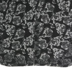 S MAX MARA Womens Black & Grey Floral Button Jacket L Woven Classic Fit Long