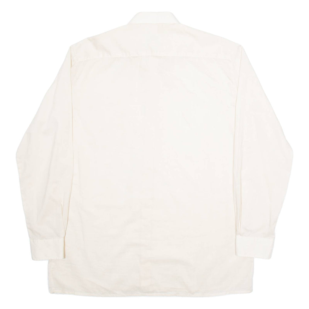 SCHIESSER Mens Plain Shirt Beige Long Sleeve L