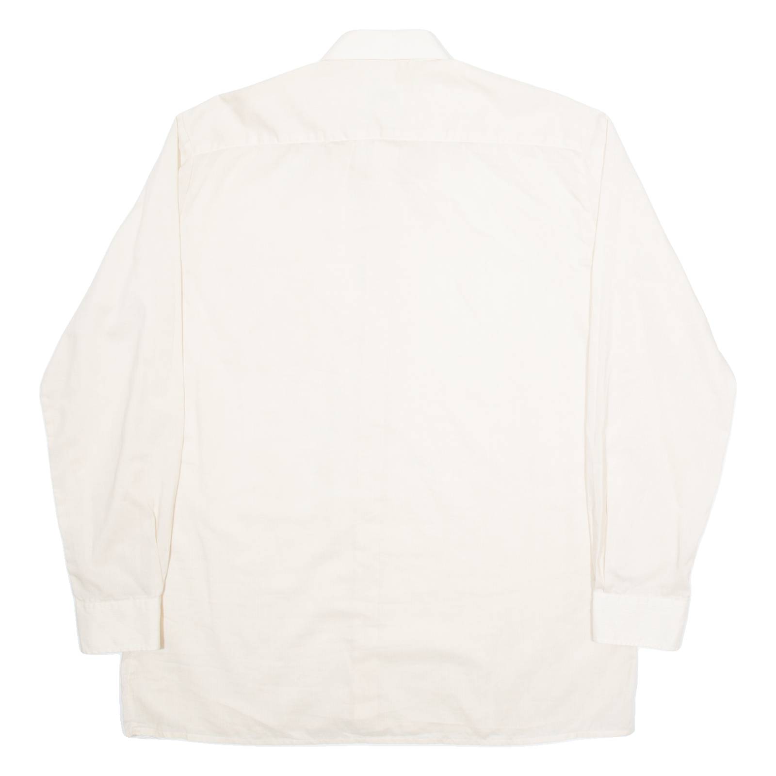 SCHIESSER Mens Plain Shirt Beige Long Sleeve L