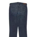 LEVI'S Womens Slim Dark Blue Denim Jeans W28 L30 Classic Zip Pocket