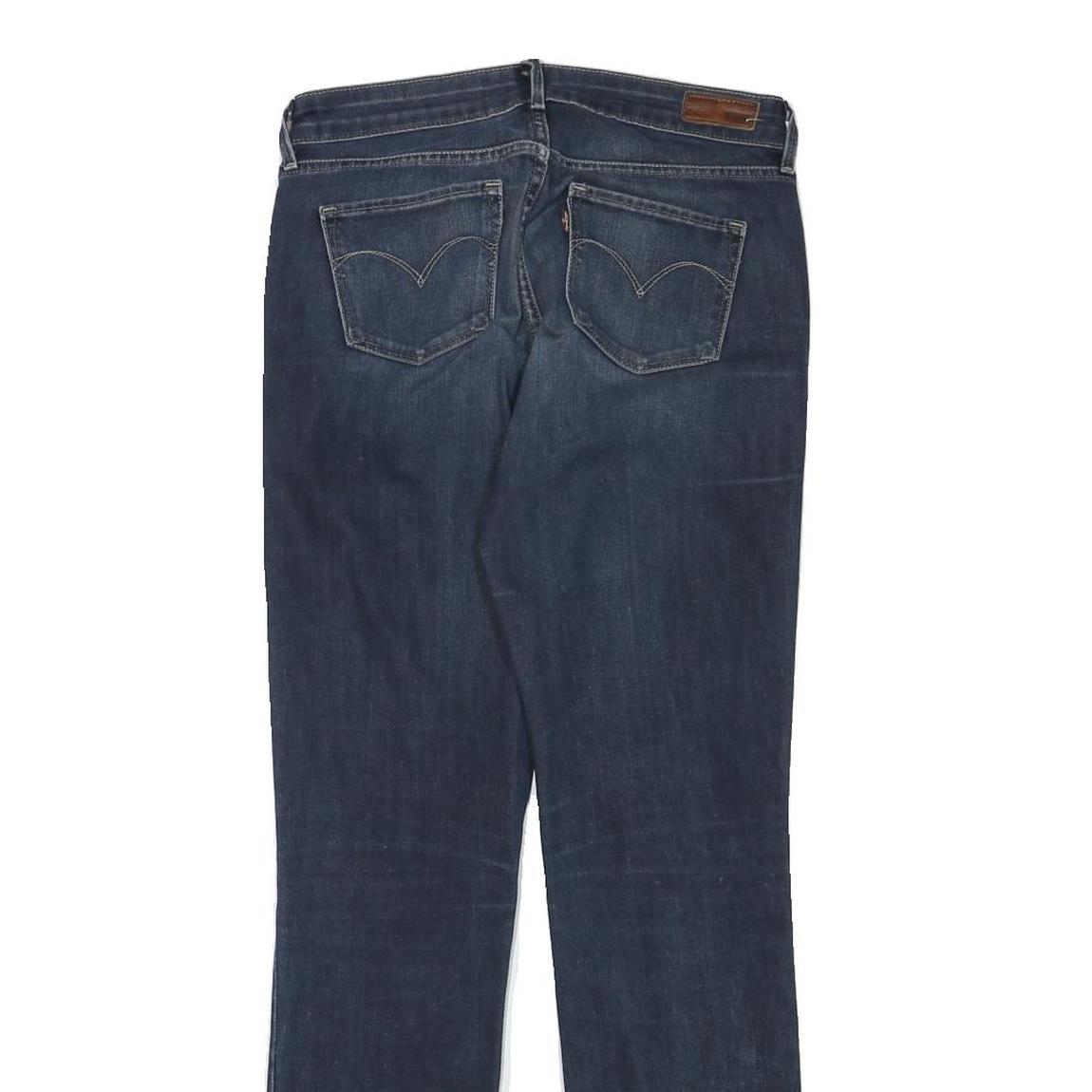 LEVI'S Womens Slim Dark Blue Denim Jeans W28 L30 Classic Zip Pocket