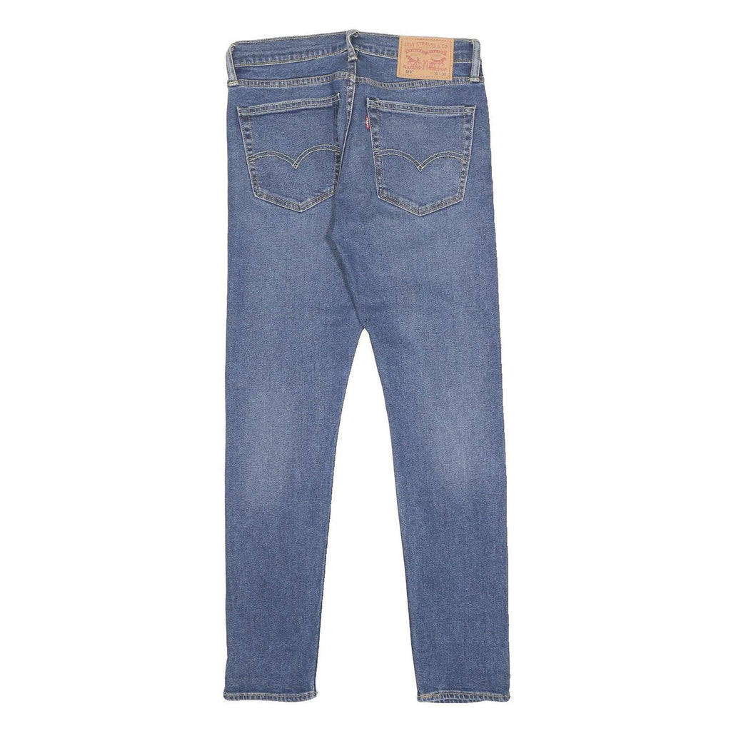 LEVI'S 519 Mens Jeans Blue Slim Skinny Denim Medium W30 L30 Zip