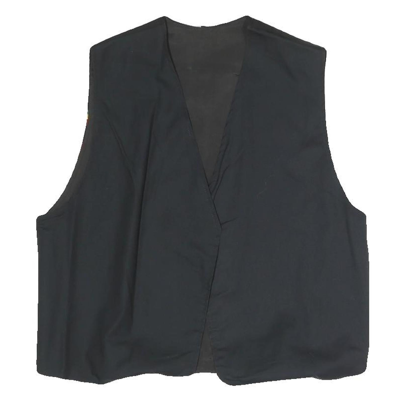 Mens Black Bob Marley Cotton Blend Vest M Plain Graphic Music Icon