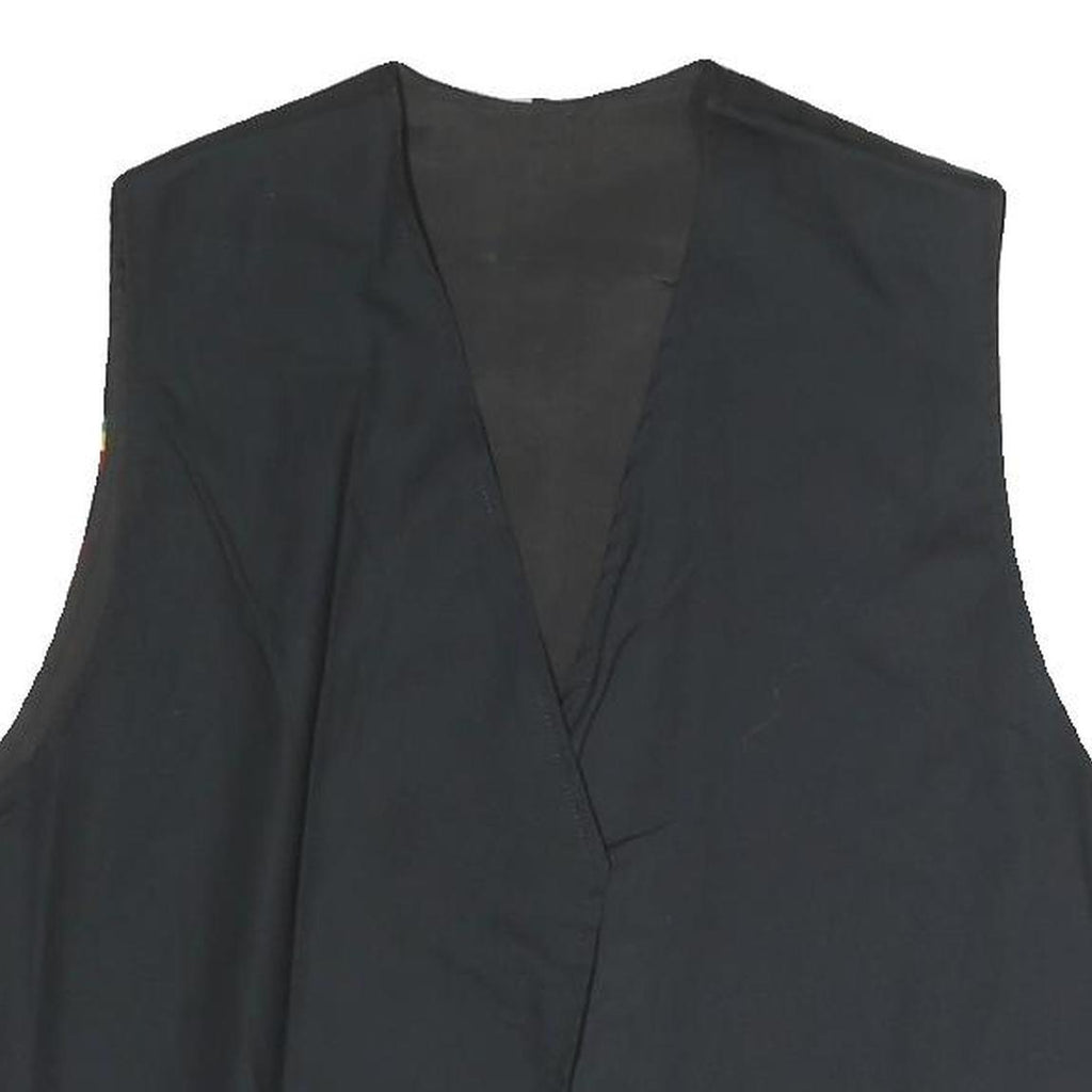 Mens Black Bob Marley Cotton Blend Vest M Plain Graphic Music Icon