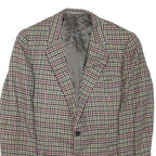 Mens Blazer Jacket Grey Houndstooth XL