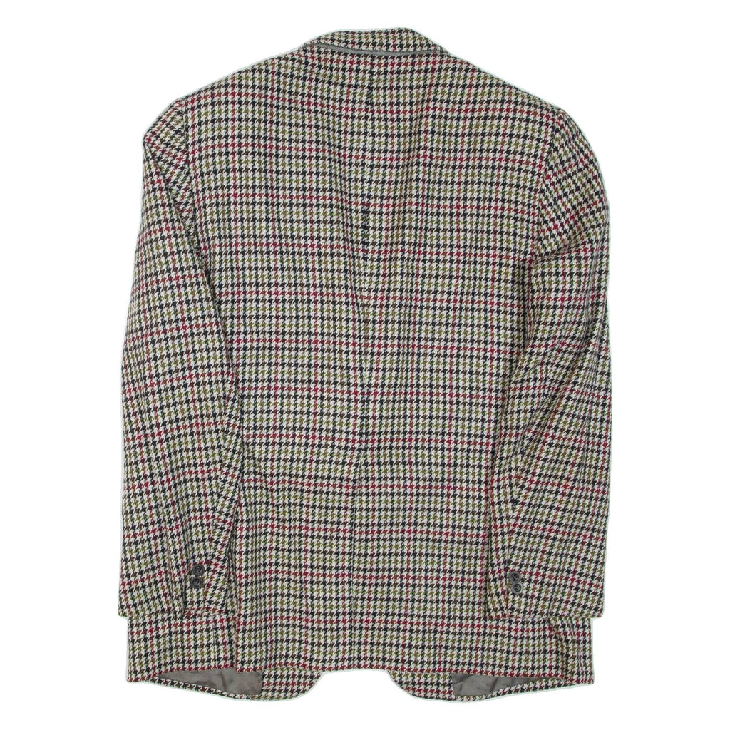 Mens Blazer Jacket Grey Houndstooth XL