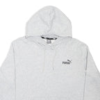 PUMA Mens Grey Pullover Hoodie XL Cotton Blend Casual Sportswear Sweatshirt