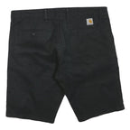 CARHARTT Mens Black Casual Shorts XL W38 Cotton Blend Comfortable Fit