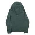 THE NORTH FACE Womens Green Hooded Zip Jacket M Polyester Blend Plain