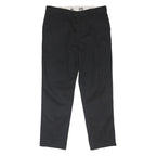 DICKIES Mens Cotton Blend Black Classic Straight Trousers W40 L35 Workwear