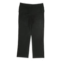 BURBERRY Womens Cotton Blend Black Regular Straight Trousers W32 L27 Classic Zip