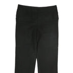 BURBERRY Womens Cotton Blend Black Regular Straight Trousers W32 L27 Classic Zip