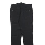 MARELLA Womens Polyester Blend Black Slim Trousers W28 L28 Elegant Textured