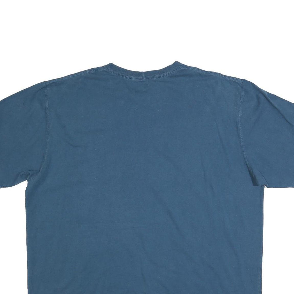 CARHARTT Mens Blue Pocket T-Shirt XL Short Sleeve Crew Neck Heavy Duty Cotton