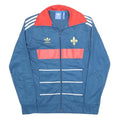 ADIDAS Mens Blue & Red Track Jacket S Polyester Zip Classic Sportswear