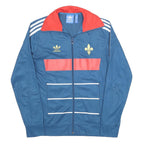 ADIDAS Mens Blue & Red Track Jacket S Polyester Zip Classic Sportswear