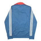 ADIDAS Mens Blue & Red Track Jacket S Polyester Zip Classic Sportswear
