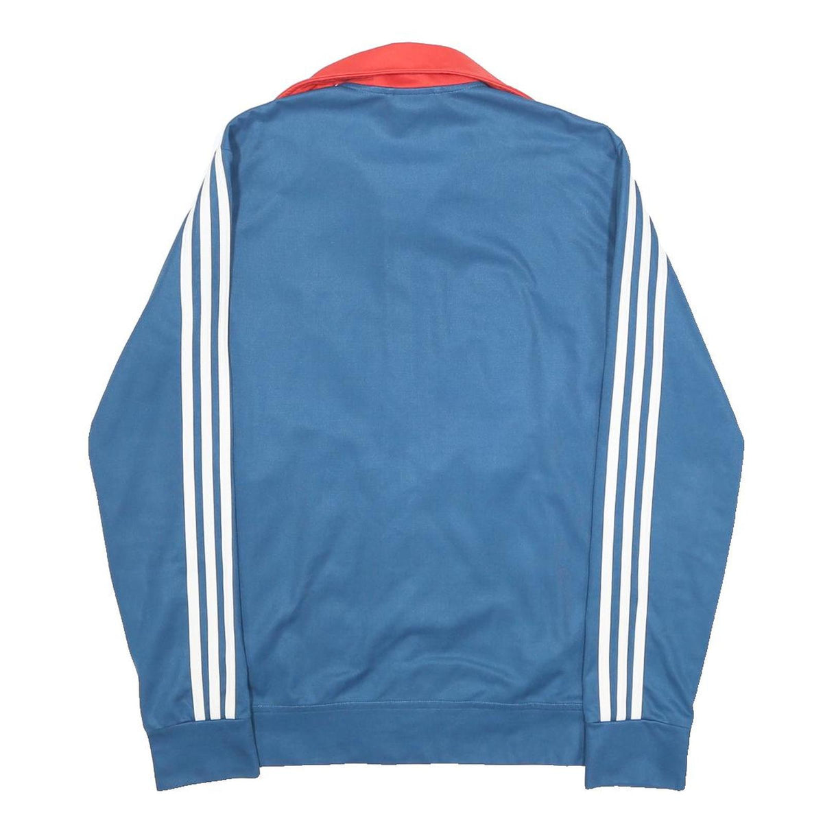 ADIDAS Mens Blue & Red Track Jacket S Polyester Zip Classic Sportswear