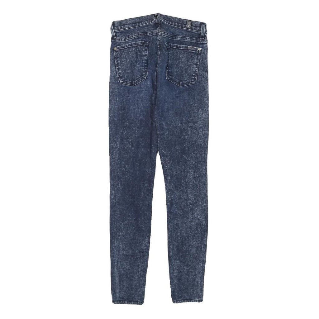 7 FOR ALL MANKIND Womens Jeans Blue Slim Skinny Denim Medium W24 L27 Stretch
