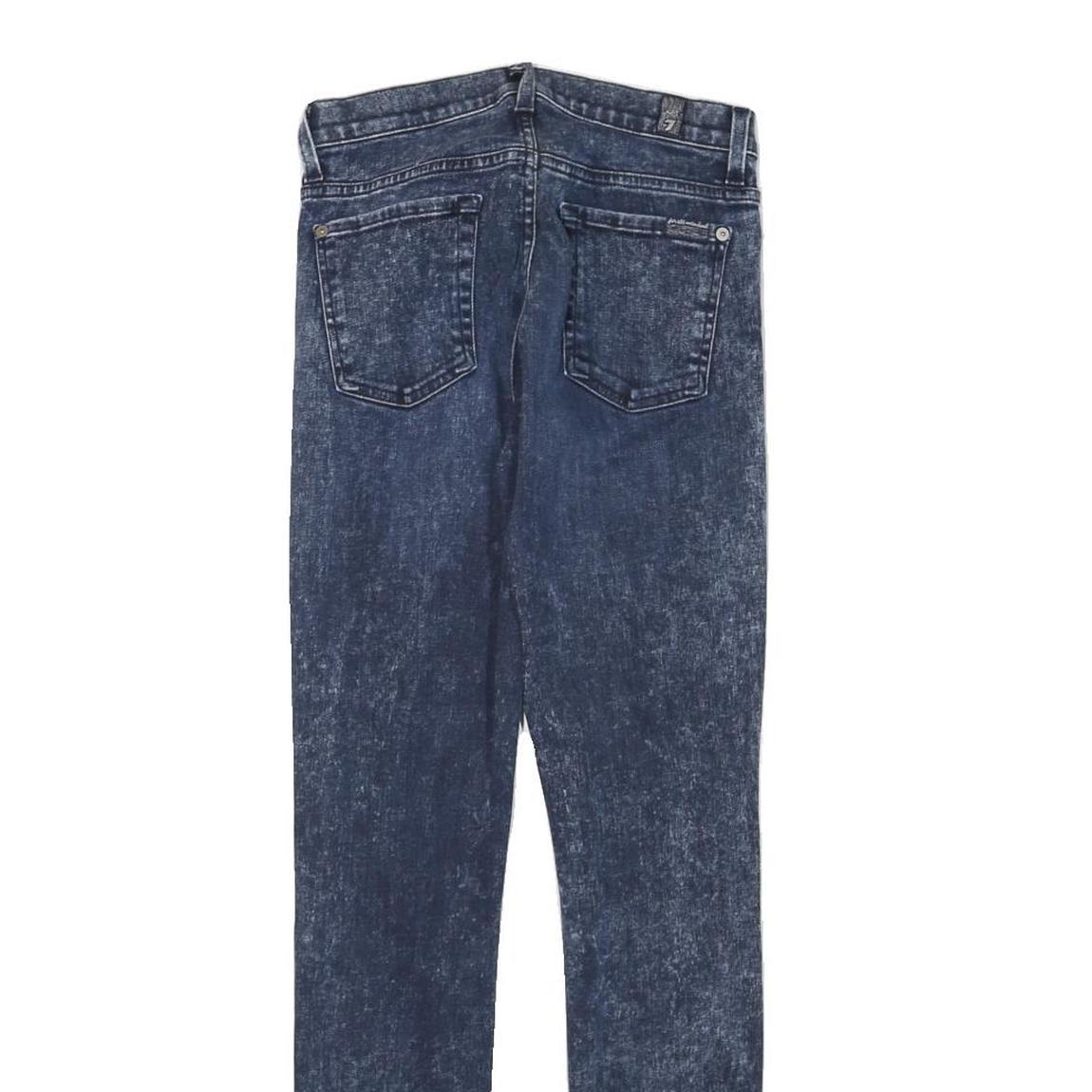 7 FOR ALL MANKIND Womens Jeans Blue Slim Skinny Denim Medium W24 L27 Stretch