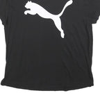 PUMA Womens Black Graphic T-Shirt M Short Sleeve Crew Neck Sportswear