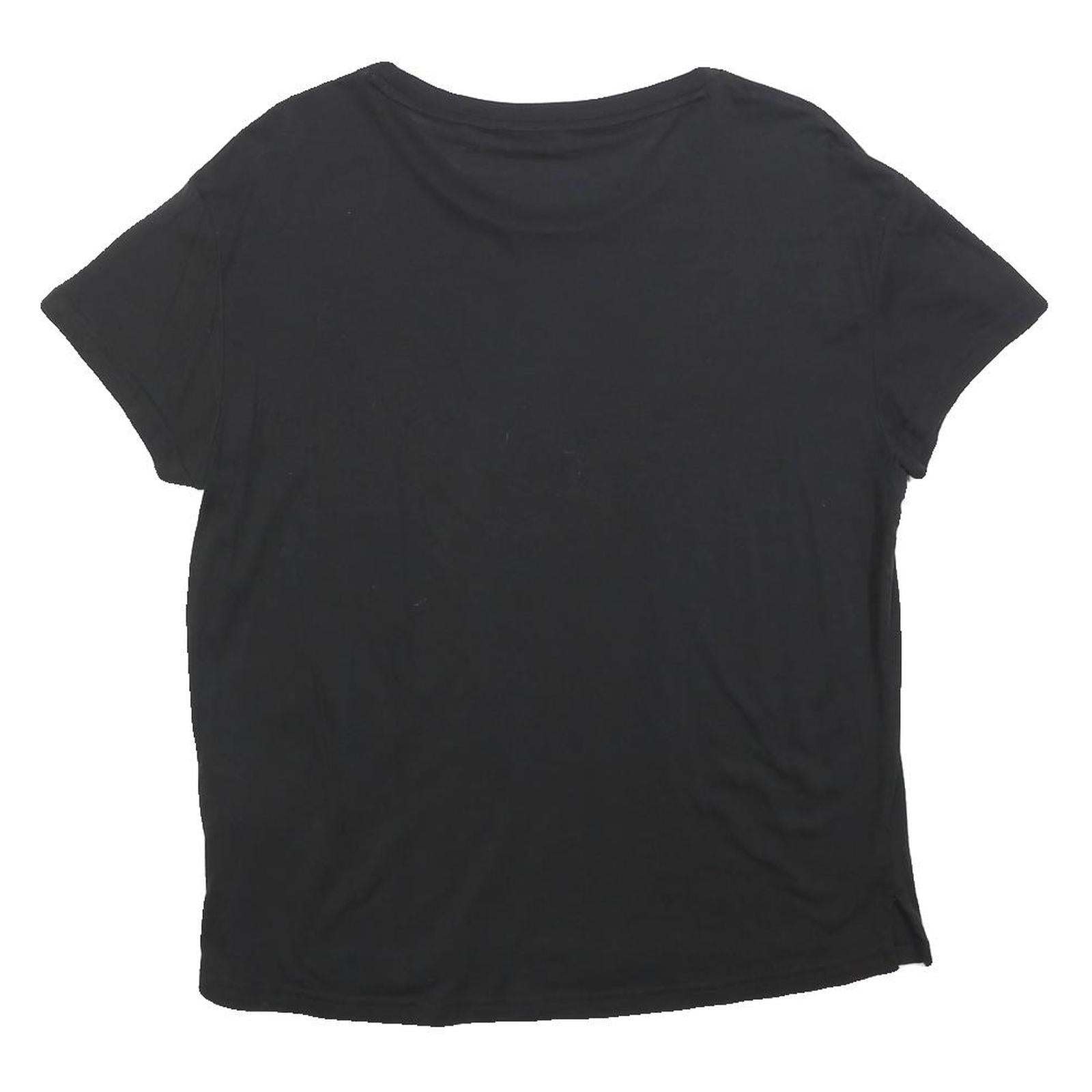 PUMA Womens Black Graphic T-Shirt M Short Sleeve Crew Neck Sportswear