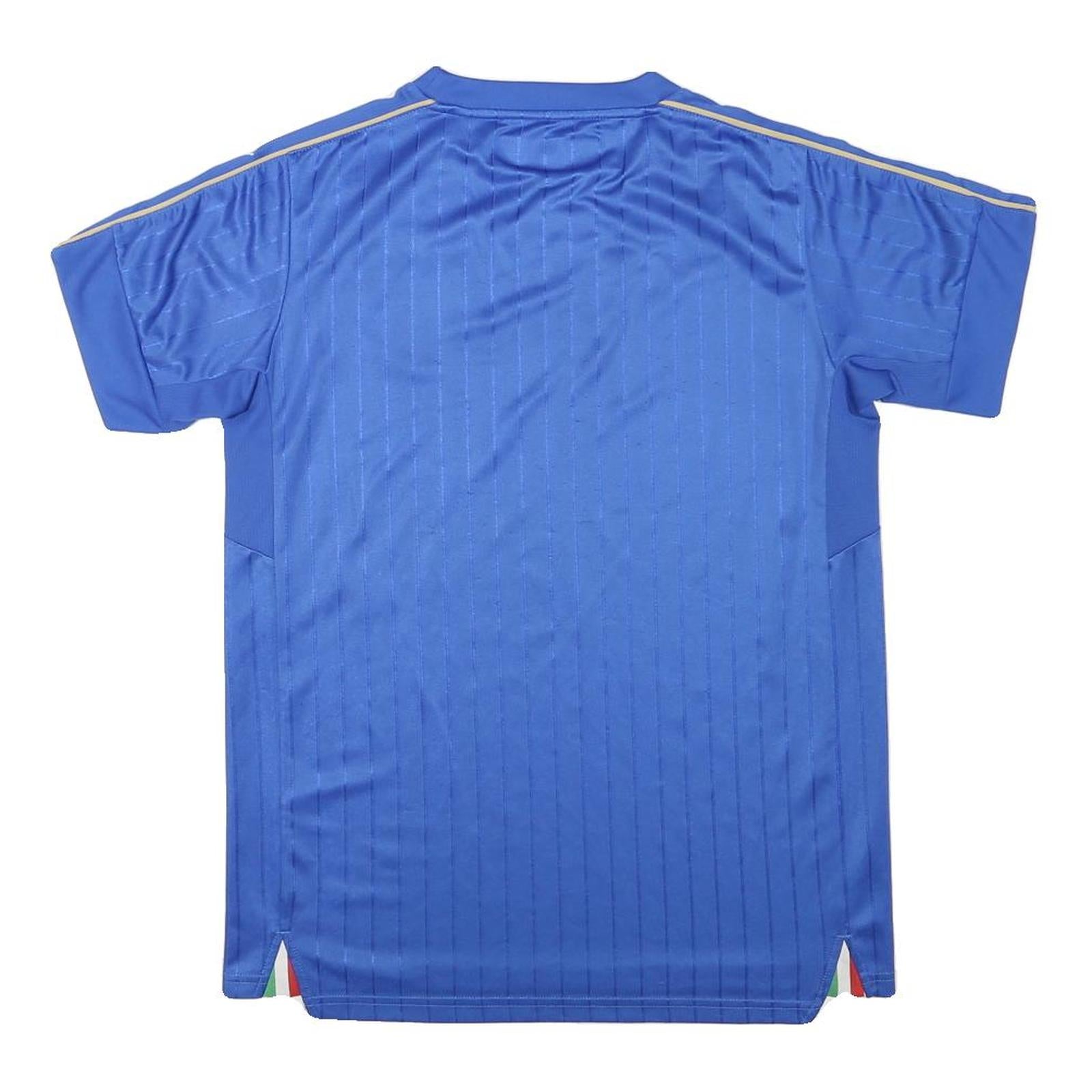 PUMA Boys Blue Italia Football Shirt T-Shirt Short Sleeve Crew Neck