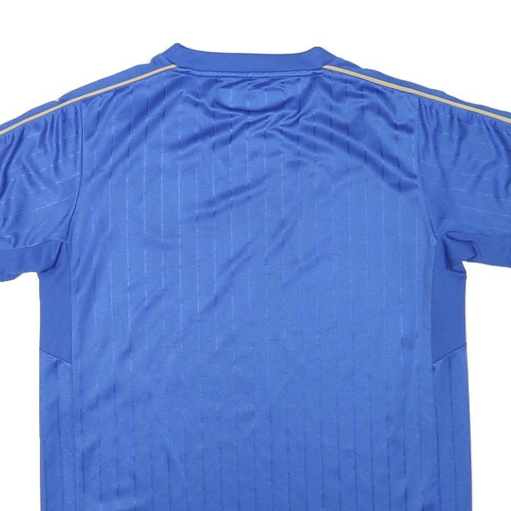 PUMA Boys Blue Italia Football Shirt T-Shirt Short Sleeve Crew Neck