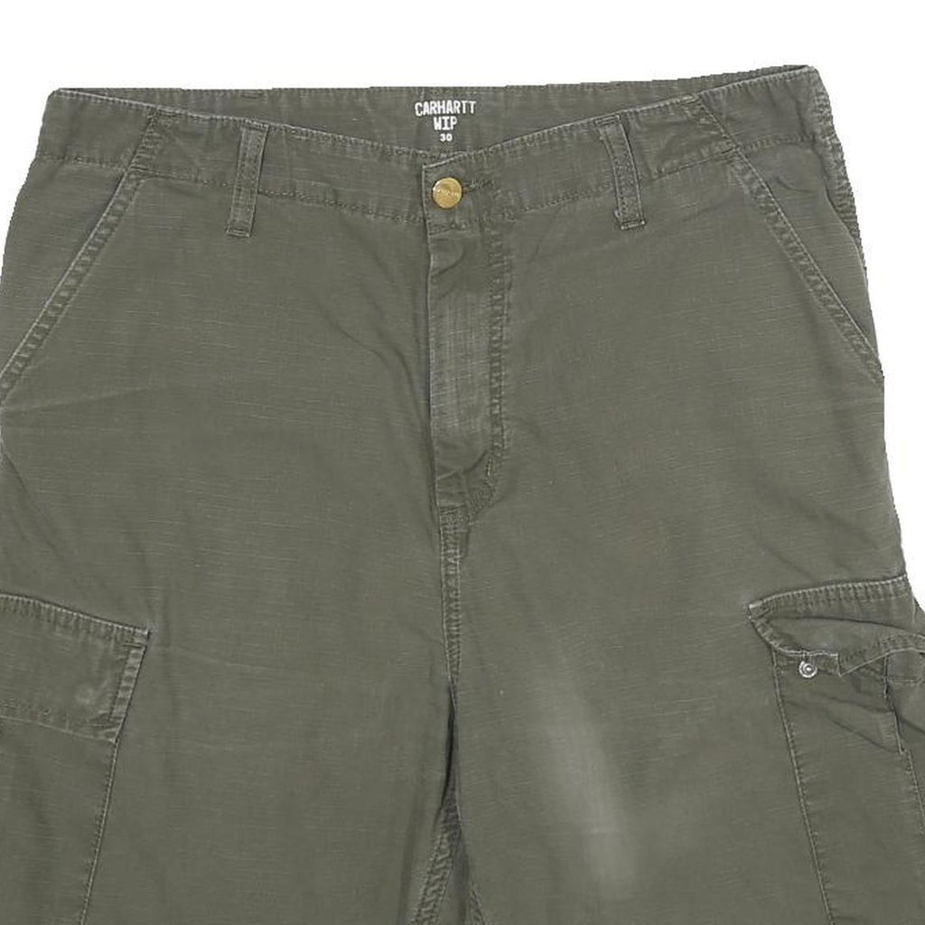 CARHARTT Mens Shorts Green Casual Cargo S W30 Durable Workwear