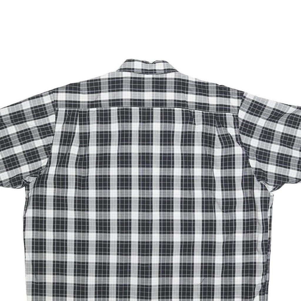 WRANGLER Mens Black & White Check Shirt XL Cotton Blend Button Down Casual