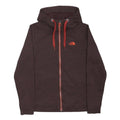 THE NORTH FACE Womens Brown & Orange Hoodie M Full Zip Casual Outdoor Sweatshirt