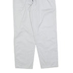 MOUSTACHE Mens Cotton Blend White Regular Fit Straight Trousers W28 L27 Smart